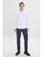 Özel Hediye Kutulu Slim Fit Dar Kesim Pamuklu Gömlek-Cüzdan Set 6