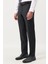 ALTINYILDIZ CLASSICS Erkek Koyu Lacivert Slim Fit Dar Kesim Mono Yaka Kuş Gözü Desenli Yelekli Takım Elbise 6
