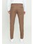 ALTINYILDIZ CLASSICS Erkek Camel Slim Fit Dar Kesim Armürlü Esnek Casual Pantolon 5