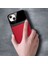 Apple iPhone 13 Kılıf Zebana Lens Deri Kılıf Kırmızı 3