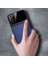 Samsung Galaxy Note 20 Ultra Kılıf Zebana Lens Deri Kılıf Lacivert 3