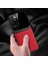 Xiaomi Redmi 10 2022 Kılıf Zebana Lens Deri Kılıf Kırmızı 2