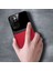 Xiaomi Redmi 10 2022 Kılıf Zebana Lens Deri Kılıf Kırmızı 3