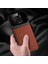 Xiaomi Redmi Note 9s Kılıf Zebana Lens Deri Kılıf Kahverengi 2