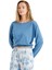Kadın Sweatshirt 51629 - Mavi 1