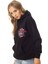 Kadın Kapüşonlu Grafik Baskılı Kanguru Cepli Oversize Rahat Sweatshirt 2