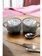 2\'li Lüks Kristal Cam Bardak Seti Kulplu Magnolya Tatlı Kasesi Tatlılık Kase Kupa 410ML 1