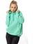 Kadın Kapüşonlu Rahat Kesim Kanguru Cepli Oversize Sweatshirt 1
