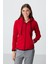 Kırmızı Kalın Yumuşak Dokulu Kapüşonlu Standart Fit Nakışlı Polar Kadın Sweatshirt -97287 1