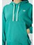 Deniz Yeşili Kompakt Pamuklu Kalın Pürüzsüz Dokulu Kapüşonlu Oversize Fit Kadın Sweatshirt - 97291 2