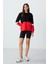 Siyah Kompakt Pamuklu Kalın Pürüzsüz Dokulu O Yaka Oversize Fit Kadın Sweatshirt - 97289 2