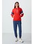 Fiesta Kompakt Pamuklu Kalın Pürüzsüz Dokulu Kapüşonlu Oversize Fit Kadın Sweatshirt - 97290 3
