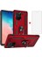 Samsung Galaxy A91 Kılıf Armor Tank Holder Hard Shockproof + Ekran Koruyucu 1