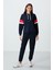 Indigo Kompakt Pamuklu Kalın Pürüzsüz Dokulu Kapüşonlu Oversize Fit Kadın Sweatshirt - 97290 3