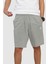 Sportswear Club Jersey Cotton Shorts Pamuklu Ince Yazlık Şort Gri Melanj 4