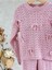 Kurdela Detaylı Triko Kız Çocuk takım - Pembe 5