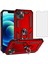 iPhone 13 Kılıf Armor Tank Holder Hard Shockproof + Ekran Koruyucu 1