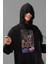 Punks Not Dead Yazılı Unisex Hoodie, Oversize Spider Punk Hoodie 2