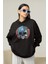 Avengers Kaptan Amerika Baskılı Unisex Oversize Hoodie 2