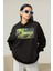 Gekko Baskılı Unisex Oversize Vallorant Hoodie 3