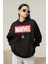 Tasarım Marvel Baskılı Unisex Oversize Hoodie 3
