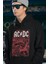 Rock In Roll Ac Dc Baskılı Unisex Oversize Hoodie 1