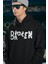 Broken Yazılı Unisex Oversize Hoodie 2