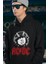 Ac Dc Baskılı Unisex Oversize Rock Metal Hoodie 2