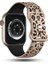 Apple Watch 10 42mm - 38/40/41mm Kordon Leopar Desen Yumuşak Silikon Kordon 2/3/4/5/6/se/7/8/9 3