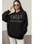 Grow Positive Thoughts Baskılı Unisex Oversize Hoodie 1