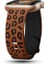 Apple Watch 10 42mm - 38/40/41mm Kordon Leopar Desen Yumuşak Silikon Kordon 2/3/4/5/6/se/7/8/9 1