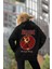 Ac Dc Back In Black Müzik Grubu Baskılı Unisex Oversize Tasarım Hoodie 3