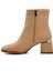 Pc-54000 Bej Içi Kürklü Kadın Topuklu Bot 3