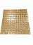 Mutfak Tezgah Arası ve İç Dekorasyonda Tüm Yüzeyler İçin 23 x 23 mm Soft Altın 30 x 30 cm Fileli Kristal Mozaik. ( 1 Kutu=11 File=1m2 Fiyatıdır ) 2