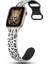 Apple Watch 44/45/46/49mm Kordon Leopar Desen Yumuşak Silikon Kordon 2/3/4/5/6/se/7/8/9/10/11/ultra 2