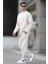 Ekru Basic Uzun Kollu Eşofman Takımı 5960 1