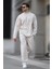 Ekru Basic Uzun Kollu Eşofman Takımı 5960 2