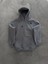 Kapşonlu Üç İplik Penye Basic Sweatshirt - Boyalı Gri 2