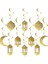 3D Tavan Süs Ramazan Gold 10'lu 1