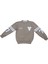 Erkek Çocuk Önü V Nakışlı Kolları Sayı Desenli Açık Kahverengi Renk Sweatshirt 1