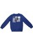 Erkek Çocuk Önü Arkası Youth First Yazı Resim Desenli Indigo Renk Sweatshirt 2