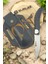 Isme Özel Outdoor Bıçak Kamp Çakısı Dövme Çelik Ay Yıldız Deri Kılıf 4