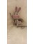 Şaşkın Gri Tavşan Perde Tutucu Amigurumi Organik Oyuncak 2