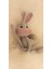 Şaşkın Gri Tavşan Perde Tutucu Amigurumi Organik Oyuncak 3