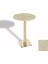 Tokyo Bistro Werzalit Masa Yuvarlak 60 cm (Gold) - Golden Marble 1