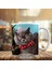 Kırmızı Papyonlu Sevimli Scottish Kedi Kupa Bardak Hediyelik-64755 1