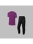 Erkek Mor Özel Supra Penye Kumaş Özel Iki Parça Sporcu Antrenman Seti S-3xl 1
