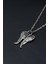 Melek Kanatlı Gümüş Kaplama Unisex Düz Zincir Kolye kod 822 3