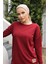 Yeni Stil Bordo Arma Detay Tunik 10020 2