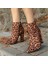 Leopar Saten Topuklu Bot 4